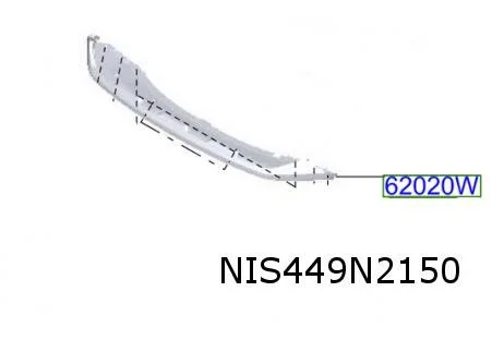 Nissan X-Trail (9/22-) Voorbumper onderspoiler Origineel! 620846RA0D