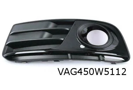 Audi Q5 (8/12-1/17) (8R) voorbumpergrille Rechts (bij ml) (ZDE satijnzwart / matzwart) Origineel! 8R0807682JZDE