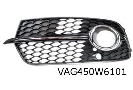 Audi Q5 (8/12-1/17) (8R) voorbumpergrille Links (bij ml / bij PDC) (S-line) (BJI satijnzwart / chrome) Origineel! 8R0807681SBJI