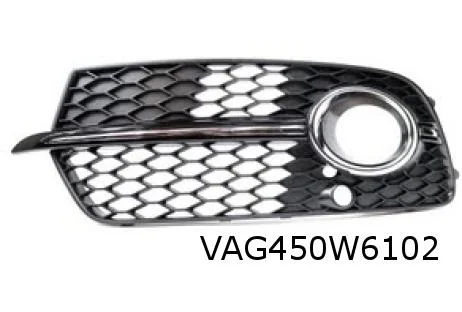 Audi Q5 (8/12-1/17) (8R) voorbumpergrille Rechts (bij ml / bij PDC) (S-line) (BJI satijnzwart / chrome) Origineel! 8R0807682NBJI