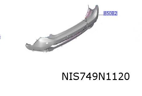 Nissan X-Trail (9/22-) Achterbumper (Bij PDC) (zwart) Origineel! 850B06RN0B