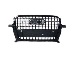Audi Q5 (8/12-1/17) (8R) grille (bij PDC) (VMZ black) Origineel! 8R0853651SVMZ