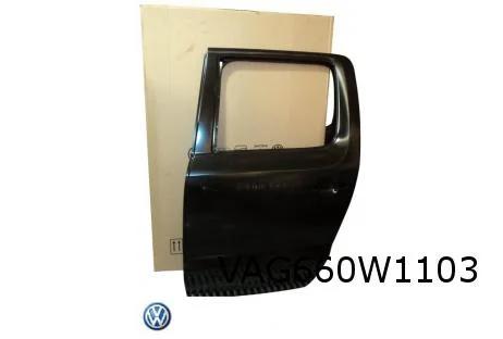 Volkswagen Amarok (9/10-) achterportier Links (4-drs. / DC) (6U0 / niet bij extra deurrubbers) Origineel! 2H7833055ABGRU