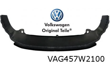Volkswagen Caddy (7/15-12/20) (2K) voorbumperspoiler (9B9 satijnzwart) Origineel! 2K5805903A9B9