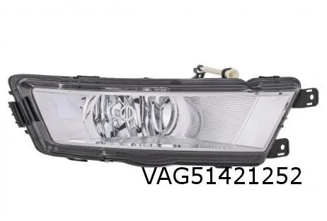 Skoda Rapid (11/12-) Mistlamp Rechts (ook statisch bochtlicht) Origineel! 5JA941702
