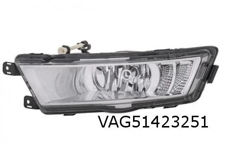 Skoda Rapid (11/12-) Mistlamp / DRL Links chrome (ook statisch bochtlicht) Origineel! 5JA941699B