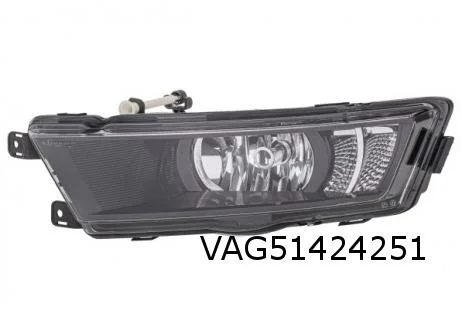 Skoda Rapid (11/12-) Mistlamp / DRL Links zwart (ook statisch bochtlicht) Origineel! 5JA941699C