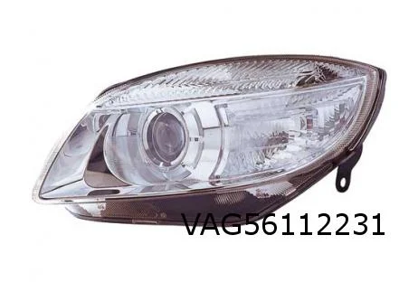 Skoda Fabia II/Roomster (-3/10) Koplamp Links (ellipsoid koplampen) Origineel! 5J1941017A