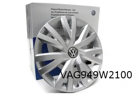 Volkswagen wieldekselset (4x) 16" (YTI zilver) Origineel! 5G0071456YTI