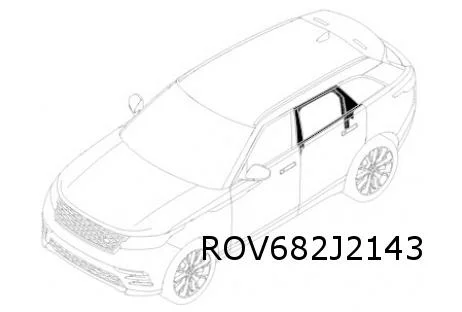 Range Rover Velar (6/17-) Sierlijst boven Links achterportier Origineel! LR160376
