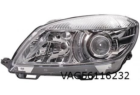 Skoda Fabia II/Roomster (3/10-) Koplamp Rechts (halogeen / bochtverlichting) Origineel! 5J1941018E