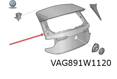 Volkswagen ID.3 (9/20-9/23) achterklep (inclusief ruit) (helder glas) Origineel! 10A827021