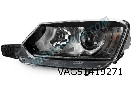 Skoda Yeti (1/14-) Koplamp Bi-Xe Links (met actieve bochtverlichting) Origineel! 5L1941017D