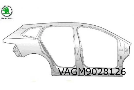 Skoda Enyaq IV (1/21-) Zijpaneel Rechts (lasdeel) Origineel! 5LG809606A