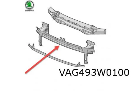 Skoda Fabia (8/21-) Voorbumperversterking (traverse) Origineel! 6VA807109