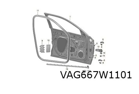 Skoda Kamiq (9/19-1/24) Voorportier Links Origineel! 658831051A