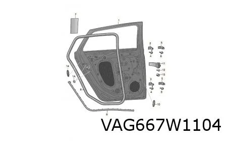 Skoda Kamiq (9/19-1/24) Achterportier Rechts Origineel! 658833052B