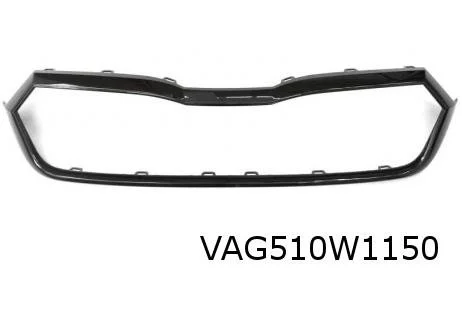 Skoda Octavia (6/20-) Grillekader (F9R black-magic pareleffect) Origineel! 5E3853761AF9R