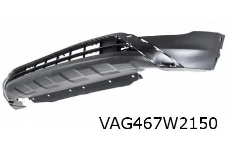Volkswagen T-Cross (3/19-) voorbumperspoiler (bij PDC) (9B9 satijnzwart) Origineel! 2GM805901C9B9