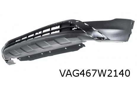 Volkswagen T-Cross (3/19-) voorbumperspoiler (9B9 satijnzwart) Origineel! 2GM805903C9B9