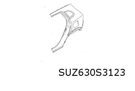 Suzuki S-Cross (1/22-) (JY / AKK) achterscherm Links Origineel! 6451163T00P31