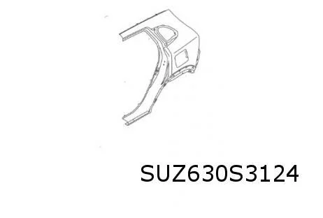 Suzuki S-Cross (1/22-) (JY / AKK) achterscherm Rechts Origineel! 6411163T00P31