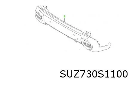 Suzuki S-Cross (1/22-) (JY / AKK) achterbumper onder (zwart) Origineel! 7182163T105PK