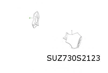Suzuki S-Cross (1/22-) (JY / AKK) achterbumperhoek Links Origineel! 7181263T00799