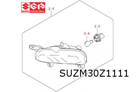 Suzuki S-Cross (1/22-) (JY / AKK) dagrijlicht Links Origineel! 3563063T00