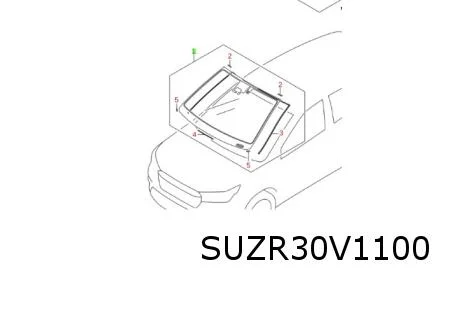 Suzuki S-Cross (1/22-) (JY / AKK) voorruit Origineel! 8451063T21