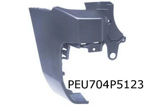 Peugeot/Citroen/Opel/Toyota (1/19-) Achterbumperhoek links (te spuiten) (L1 / bij deuren) Origineel! 	1633558580