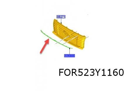 Ford Transit Courier (1/24-) sierlijst in voorbumpergrille (bij zwarte grille) Origineel! 2710374