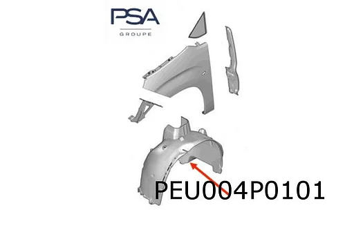 Citroen/Fiat/Opel/Peugeot/Toyota (1/19-) wielkuip Links Origineel! 9817398580