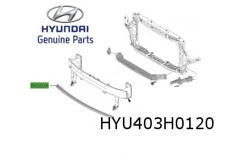 Hyundai i20 (11/20-) voorbumperversterking onder Origineel! 86570Q0000