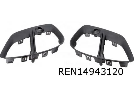 Mitsubishi ASX / Renault Captur II voorbumpergrilleset Links+Rechts buiten (bij PDC) Origineel! 261528825R
