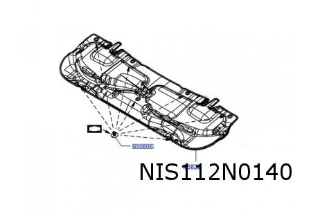 Nissan Townstar / Renault Kangoo motorkapisolatie Origineel! 6584000Q0M