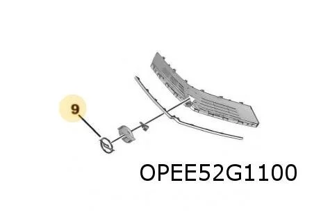 Opel Astra L (1/22-) (O5) embleem logo "Opel" voorzijde Origineel! 98415205XK