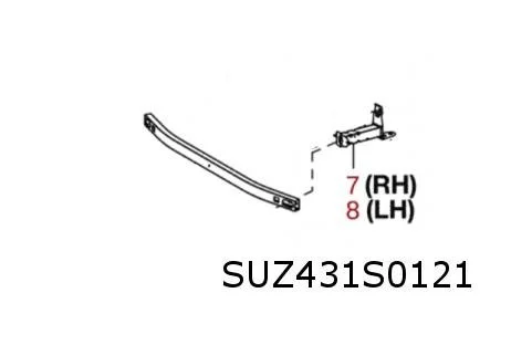 Suzuki Across (9/20-) (A5Z) steun voorbumperversterking onder Links Origineel! T521034210
