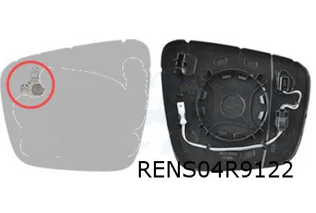Renault Express (5/21-) Spiegelglas Rechts (verwarmd/BLIS) Origineel! 963654017R