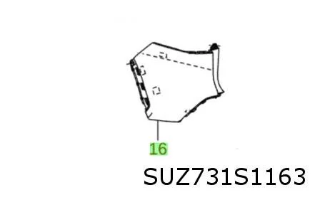 Suzuki Across (9/20-) (A5Z) achterbumperhoek Links (te spuiten) Origineel! T521624294400