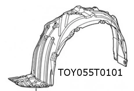 Mazda 2 Hybrid/Toyota Yaris modderkuip Links Origineel! 53876K0020