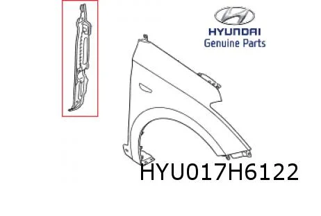 Hyundai i20 (1/15-11/20) isolatie voorscherm Rechts Origineel! 84142C8000