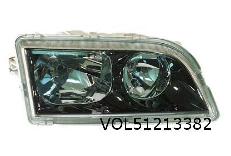 Volvo S40 / V40 5/00-12/03 koplamp Rechts (H7 / H7 / zwart) (4-pins) MQ+ 30899679 RESTPARTIJ! 1AG007861441