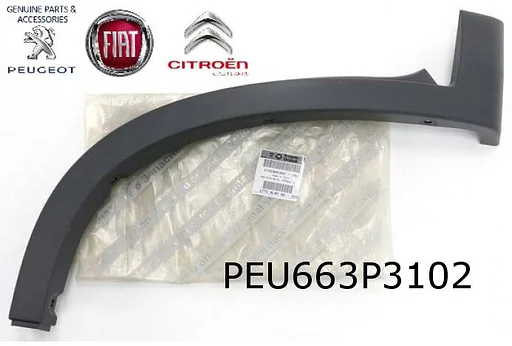 Fiat/Citroen/Peugeot (6/06-6/14-) wielkuiplijst Rechts voor Origineel! 735465361 RESTPARTIJ!