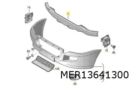 Mercedes-Benz / Volkswagen voorbumperbalk (onderste dwarsbalk front) MQ+ 2E0 805 842D RESTPARTIJ!