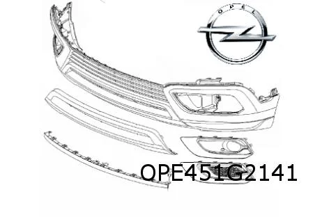 Opel Crossland X (6/17-1/21) (P17) voorbumpergrille Links (T3U bij ml) Origineel! 39099481 RESTPARTIJ!