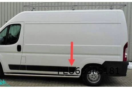 Citroen Jumper / Fiat Ducato / Peugeot Boxer stootlijst zijpaneel Links achter onder Origineel! 735422847 RESTPARTIJ!