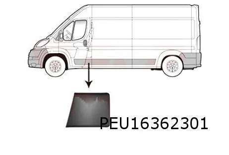 Peugeot Boxer (6/14-) Fiat Ducato (6/14-) Citroen Jumper (6/14-) stootlijst B-stijl Links onder  8547W6 RESTPARTIJ!