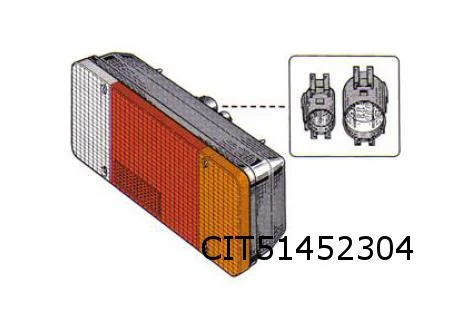 Citroen Jumper (3/02-6/14) chassis / cabine achterlicht R (rechthoek) MQ+ 1950926 6351FS RESTPARTIJ!
