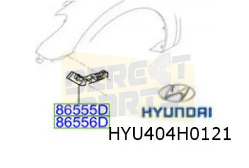 Hyundai i30 (7/07-4/12) voorbumpersteun Links buiten (schermsteun) Origineel! 865132R000 RESTPARTIJ!
